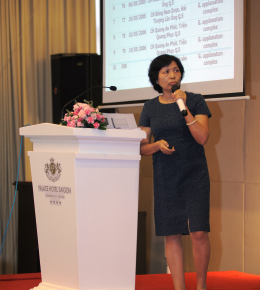 PGS TS Trương Thị Đẹp trình bày báo cáo